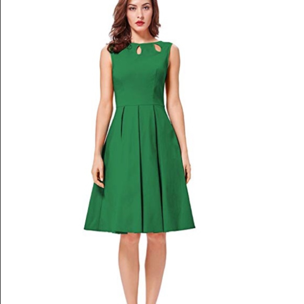 Retro Green Dress